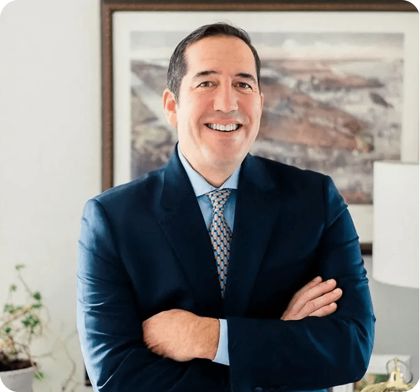 Portrait of a confident wealth advisor in an office setting in Clemmons, NC – Birch Stream Digital