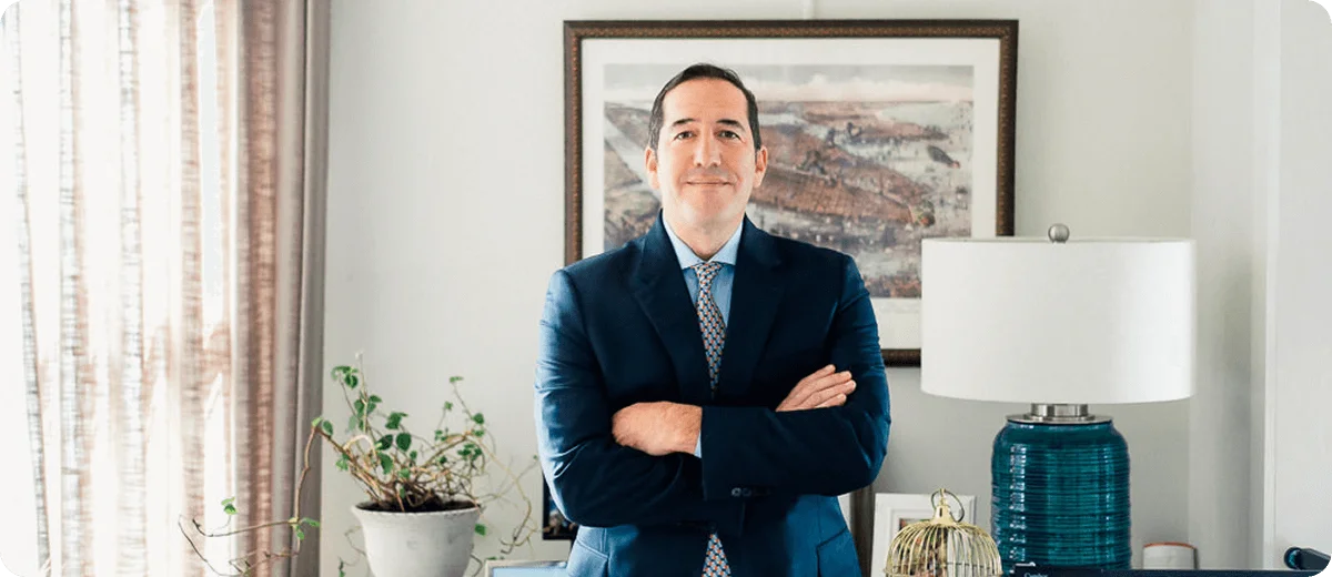 Financial professional standing confidently with arms crossed in Lewisville, NC – Birch Stream Digital