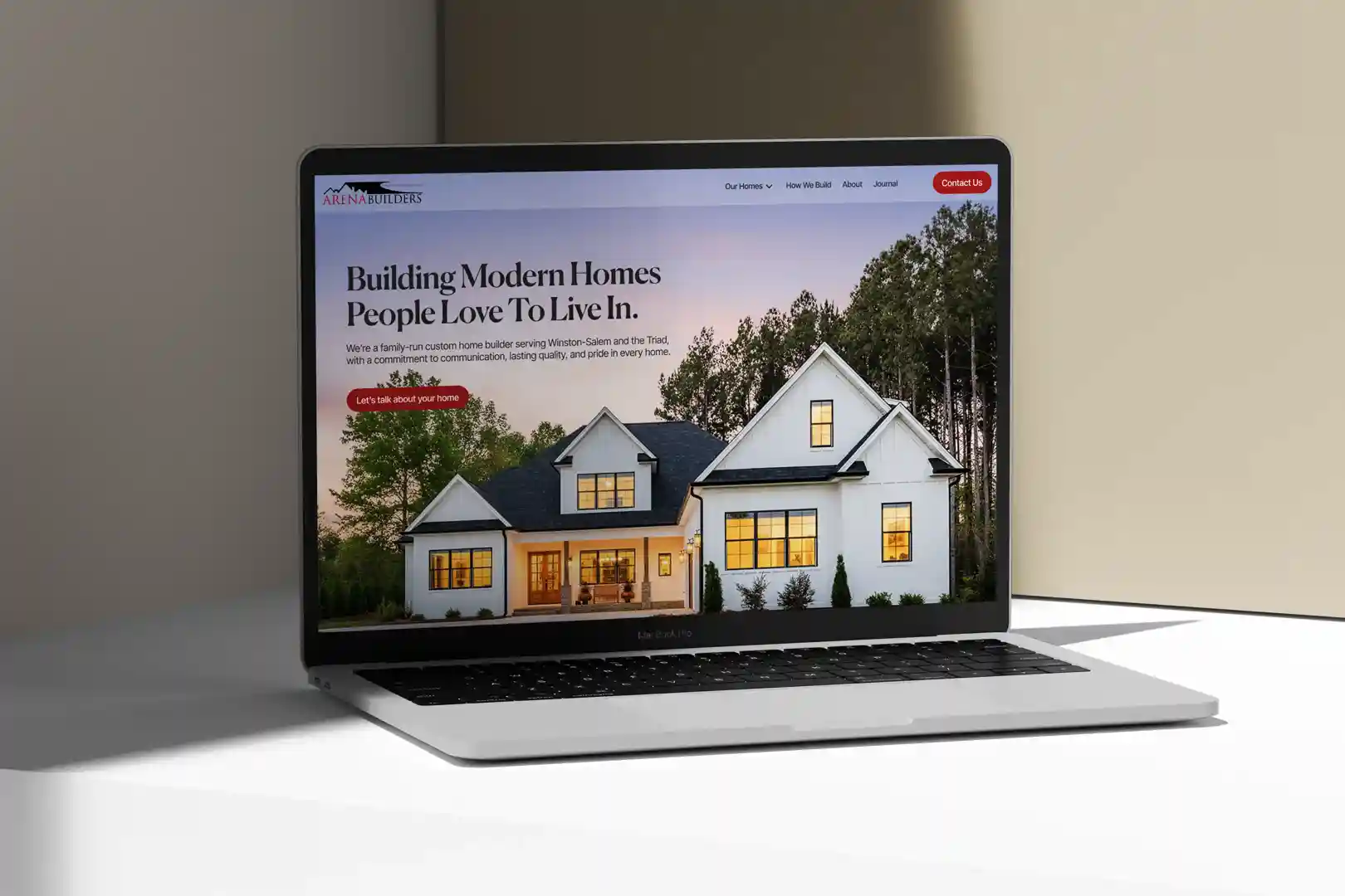 website design for contractor winston salem